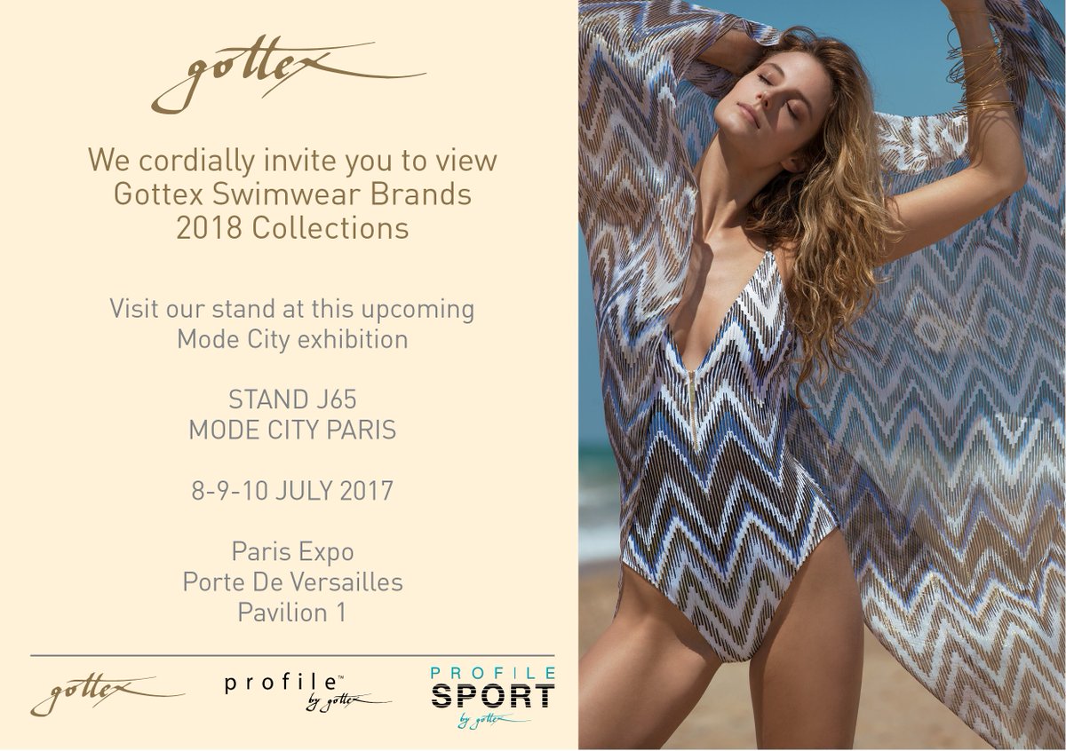 Come and see the new #Gottex collections @_Lingerie_Paris 8-10 July - we look forward to seeing you there!!