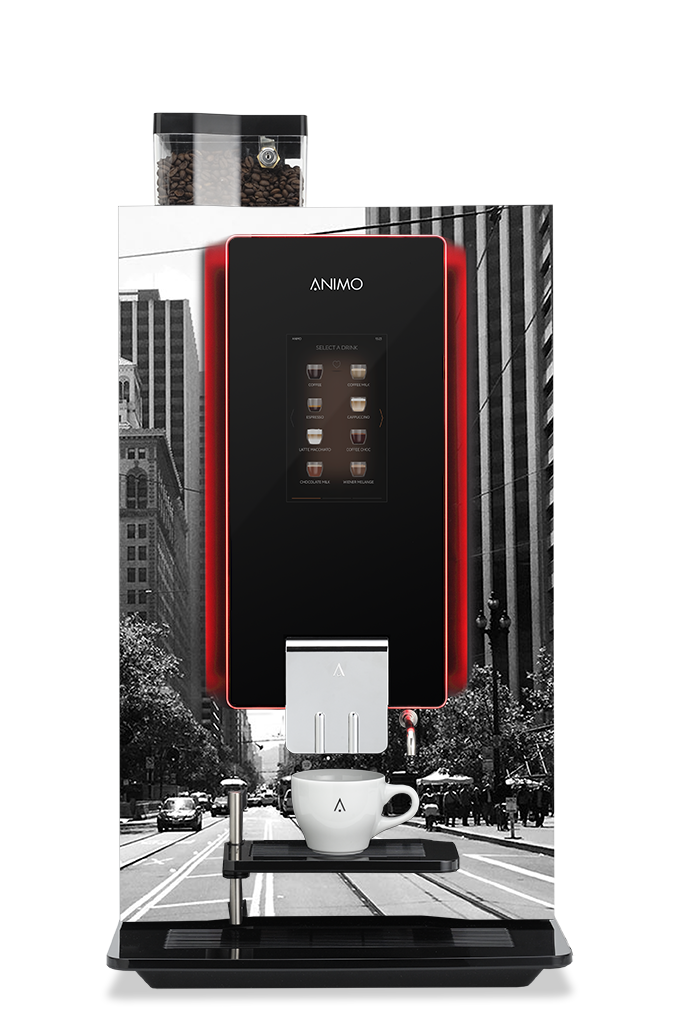 Animokoffie's tweet photo. Why not customize your coffee machine? #nice #OptiBean #coffee #customizedcoffee #Animo #coffeemachine #espresso #bean2cup https://t.co/Qkuoo87be0