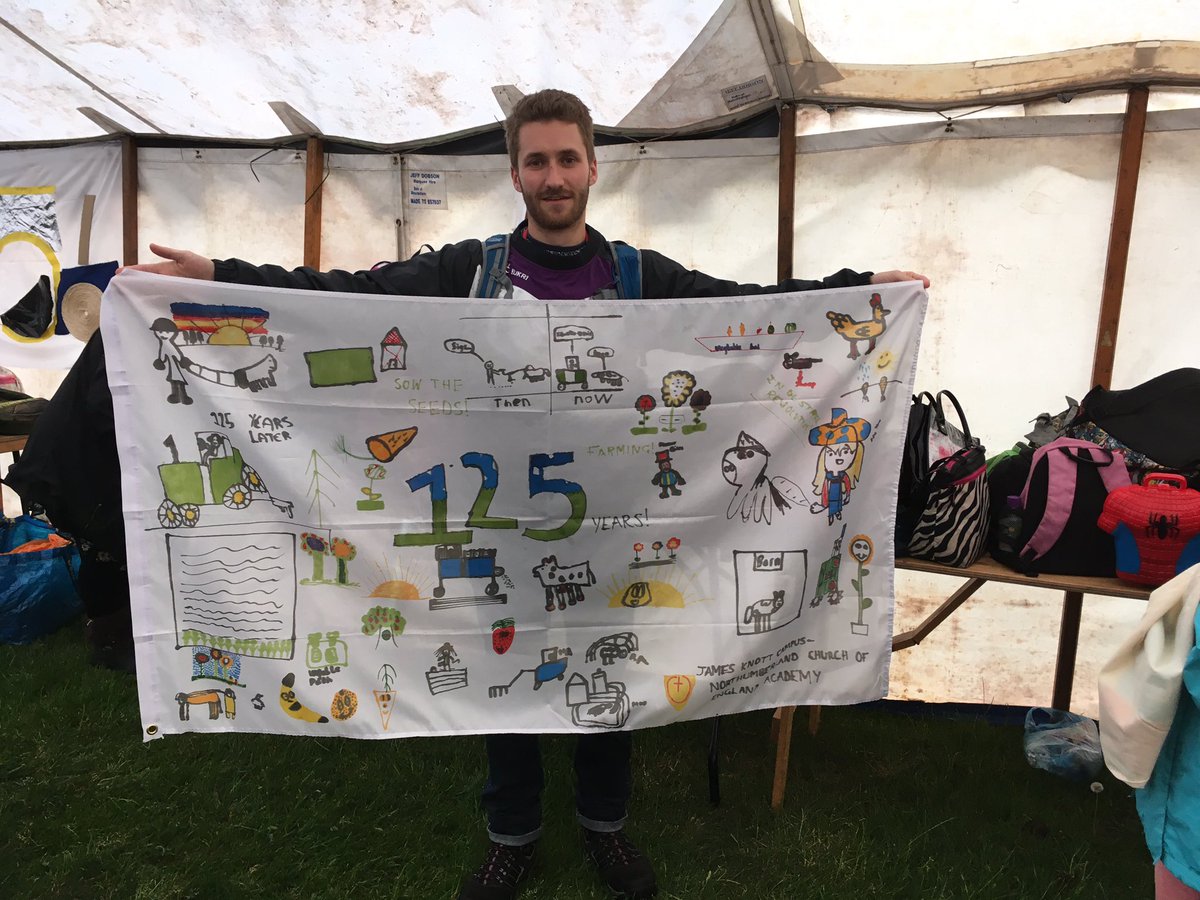 NCEAChaplain's tweet photo. Here we are @GlendaleShow and our flag #JamesKnott #WilliamLeech @primarydirector @ExecDirNcea @OpenFarmSunday @NFUnortheast https://t.co/fDO9LjpWFD