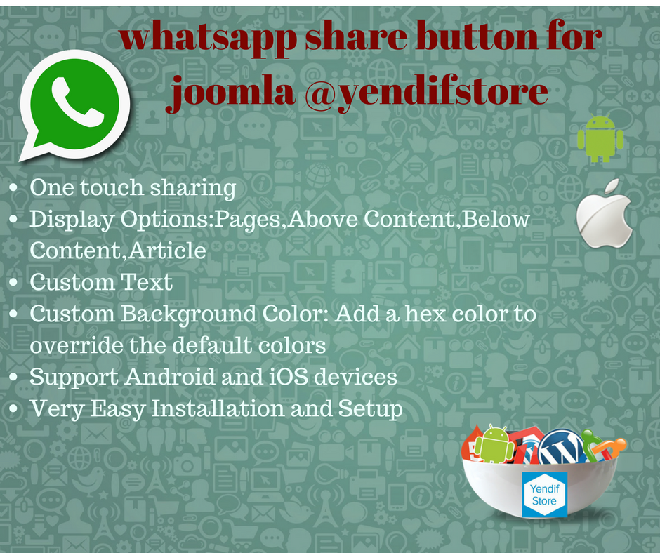 yendifstore's tweet photo. #WhatsApp_sharing_button_for_joomla @yendifstore in your website when a visitor is using a #Mobile_Device https://t.co/bpbqJJ2nVi https://t.co/0KF419wC4Y