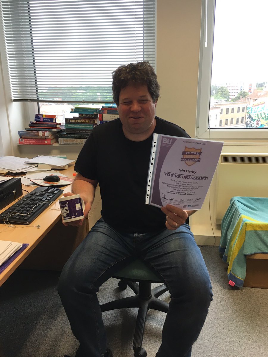 Iain Darby, Paramedic Lecturer...you are brilliant!! <a href="/BU_ParaScience/">BU ParaScience</a>