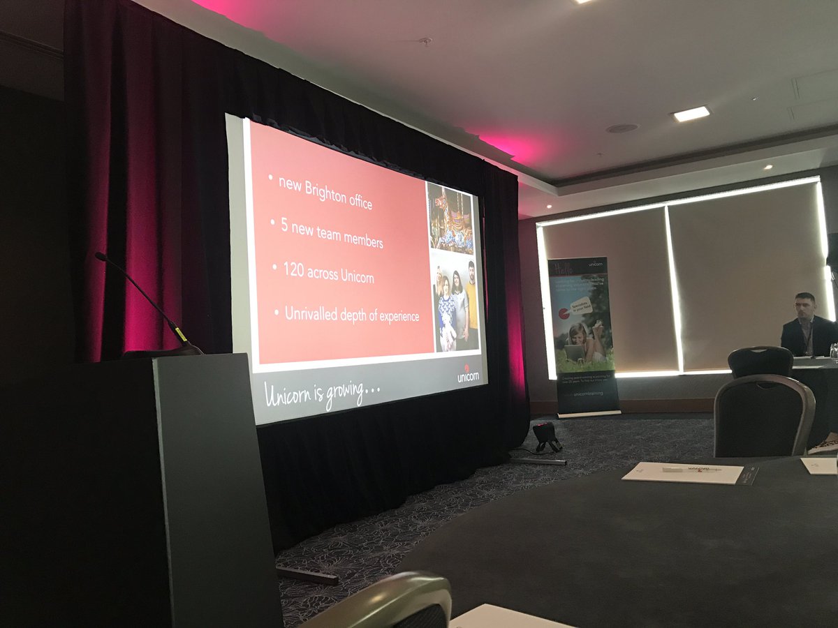 Access_LMS's tweet photo. @eLearningMDJ kicking things off by introducing #mindsi new #Brighton team and our partnership with @videoarts #UnicornClientForum https://t.co/iFNMXJVRBk