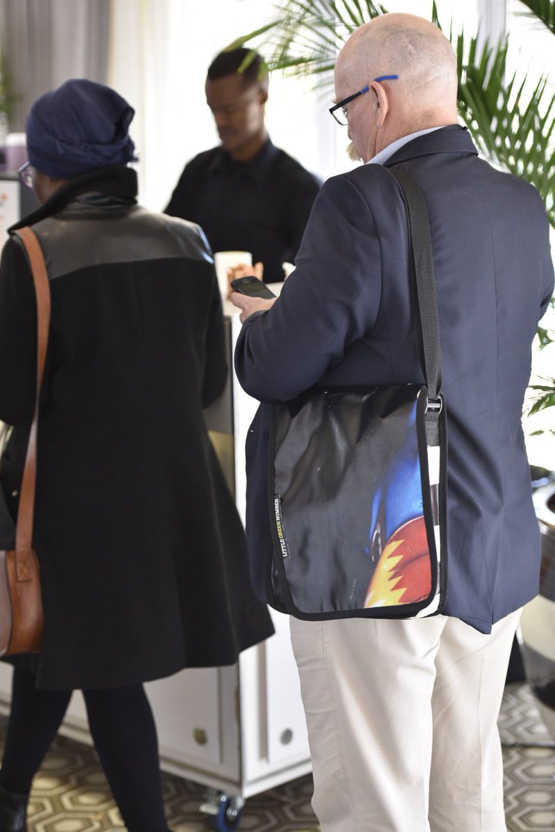 WvdMPhotography's tweet photo. Spotted an old or matured @littlegreennr at @JuniorIndaba @pwc_za @DeloitteSA @IsoMetrixGRC @DRAGlobal @JSE_Group #recycledpvc #thulanibag https://t.co/ONEFW1CHlE