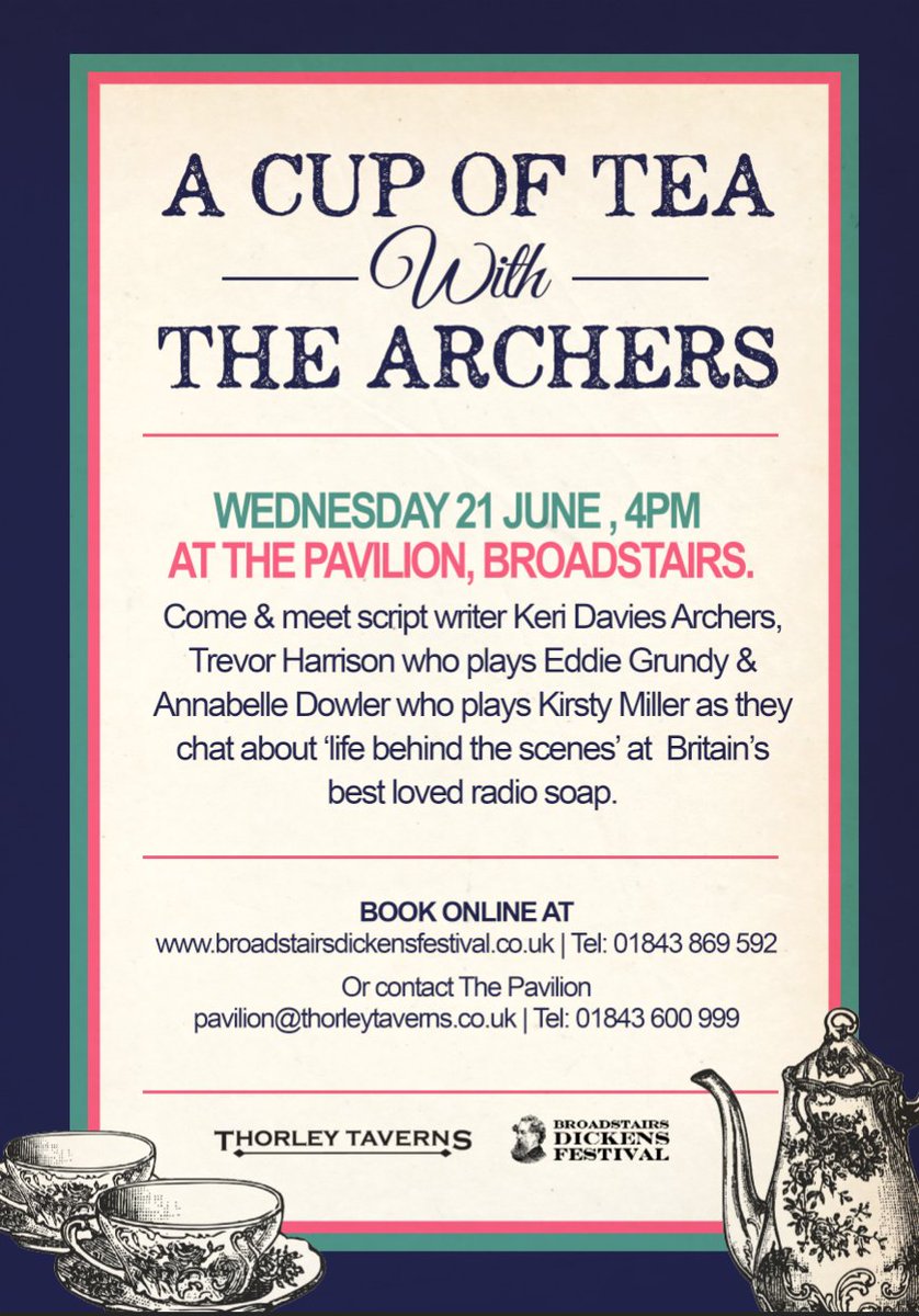 Dickens Week Approaching two great events being held at The Pavilion Broadstairs tickets for both on sale at The Pavilion.