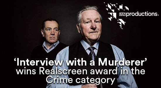 ITNProductions's tweet photo. We are delighted that #InterviewWithAMurderer with @ProfDavidWilson won a @realscreen award last night in the Crime category.
#Documentary https://t.co/ygwvlAHjdd