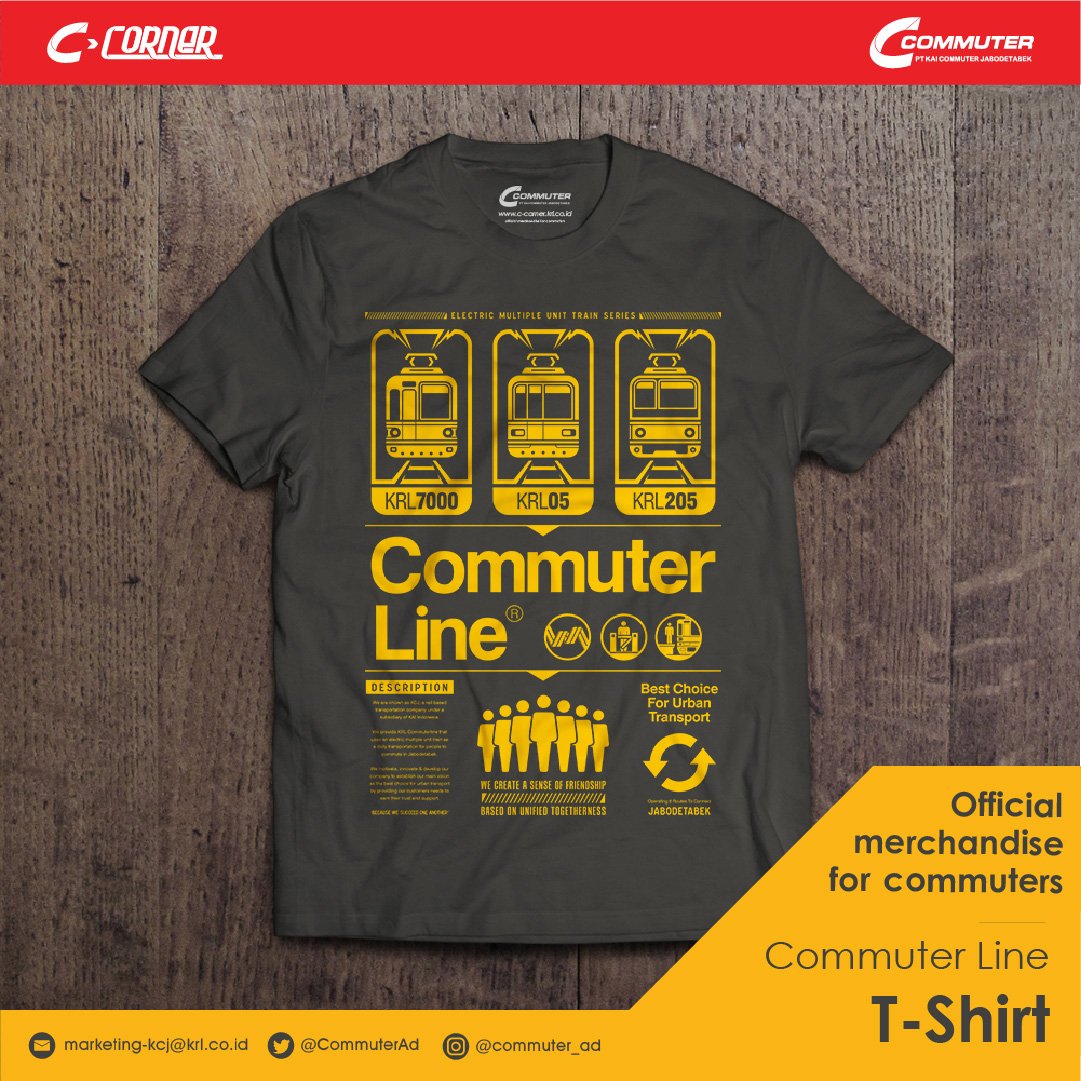 CommuterAd's tweet photo. Hai hai #Adpeople ..
hayo siapa yang udah punya T-shirt ini ?

@CommuterLine 

#CCorner
#TshirtCommuterLine 
#KaosKereta https://t.co/fjxWZuwuJg