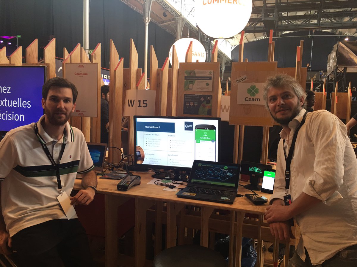 <a href="/czam_me/">Czam Tokens</a> présent à @futur_en_seine - plateforme de jetons numériques sur la blockchain #fens2017