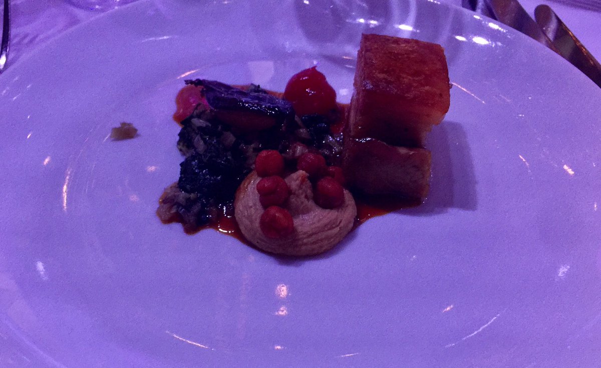 WanderingLifeAU's tweet photo. Second course @Starlight_star #FiveChefsDinner @SofitelBrisbane. Amazing meal by Jake Nicolson from #BlackbirdBar&amp;Grill. #food #foodlover https://t.co/LyqenDLUC9