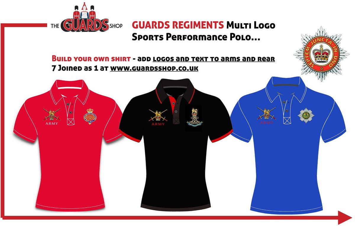 Guards Performance Polos - MULTI LOGOS on Arms and Front, Text to Rear at 

guardsshop.co.uk/collections/ty…