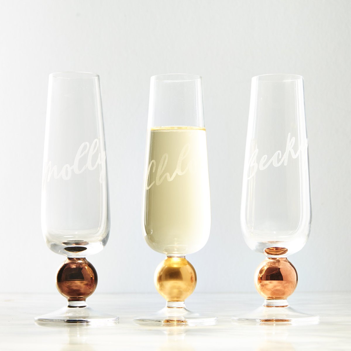 Sneak peak at another one of our exciting new products! Beautiful personalised champagne glasses, available soon!