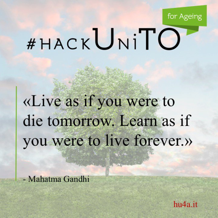 #hackUniTO 4 Ageing tweet media