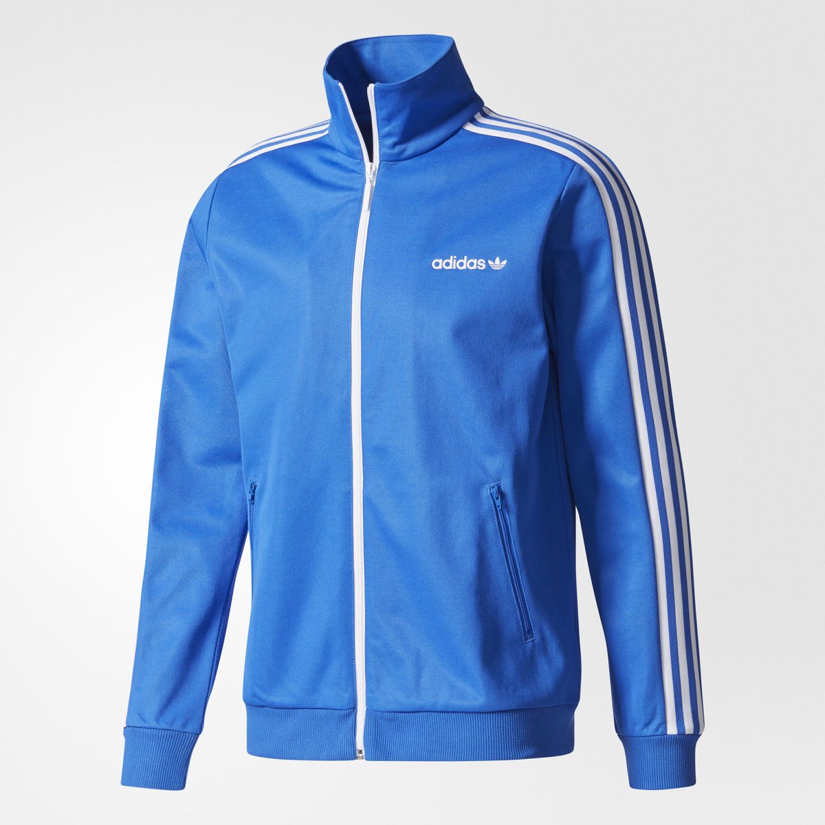 adidas originals beckenbauer track top blue