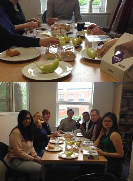 Starting the day with a lovely tropical breakfast at the office #teamRVS #TogetherforOlderPeople