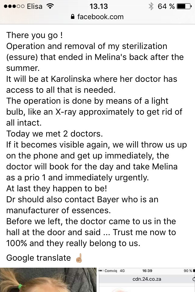 SariAnneli3's tweet photo. #Essure #yksittäis tapaus 😱 .@BayerSuomi eikö riitä että naisten elämällä Ei arvoa? FUBayer .@ValviraViestii .@Karjalainen https://t.co/cCz0GgVAwe