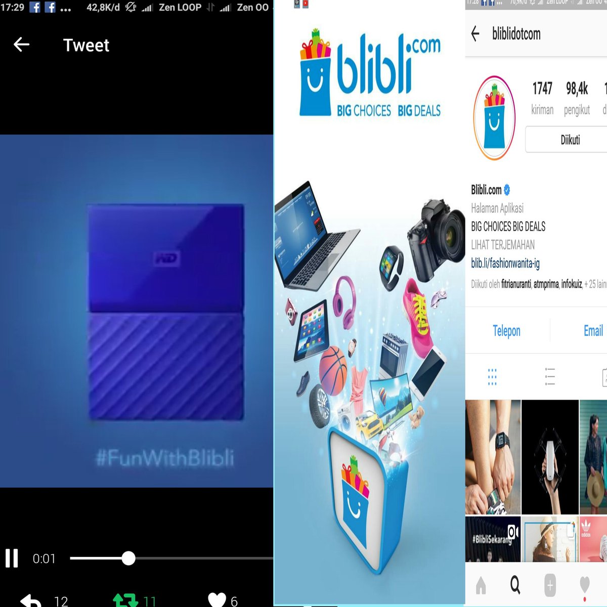 yaelahhje's tweet photo. WD my Passport warna Biru, karena matching sama logo BliBli π biar sehati gitu ππ #FunWithBliBli #WDQuiz @bliblidotcom https://t.co/9GT5YfkQIN