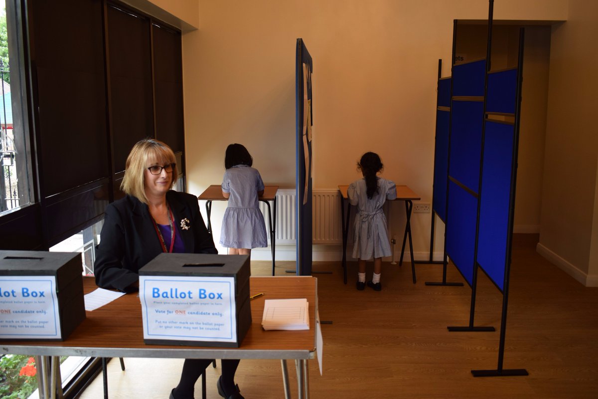 We are holding our very own election at St Hilda's today - Form 6 pupils have formed 4 parties and all the girls have had a chance to vote!