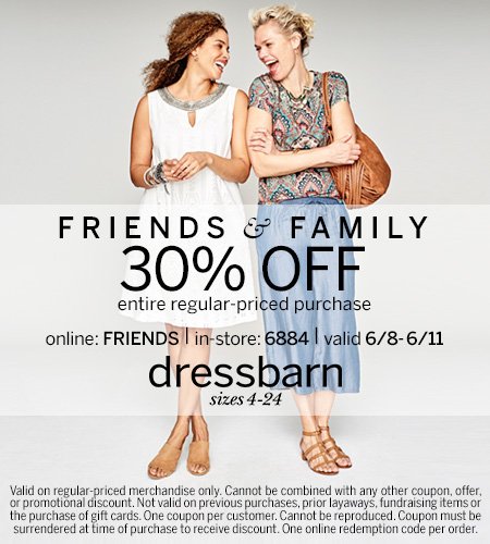 FMTownCenter's tweet photo. Today through Sunday @dressbarn is having a sale by offering 30% off entire regular-priced purchase promotion! https://t.co/WJwM6aBBBb https://t.co/7l60FEcNRE