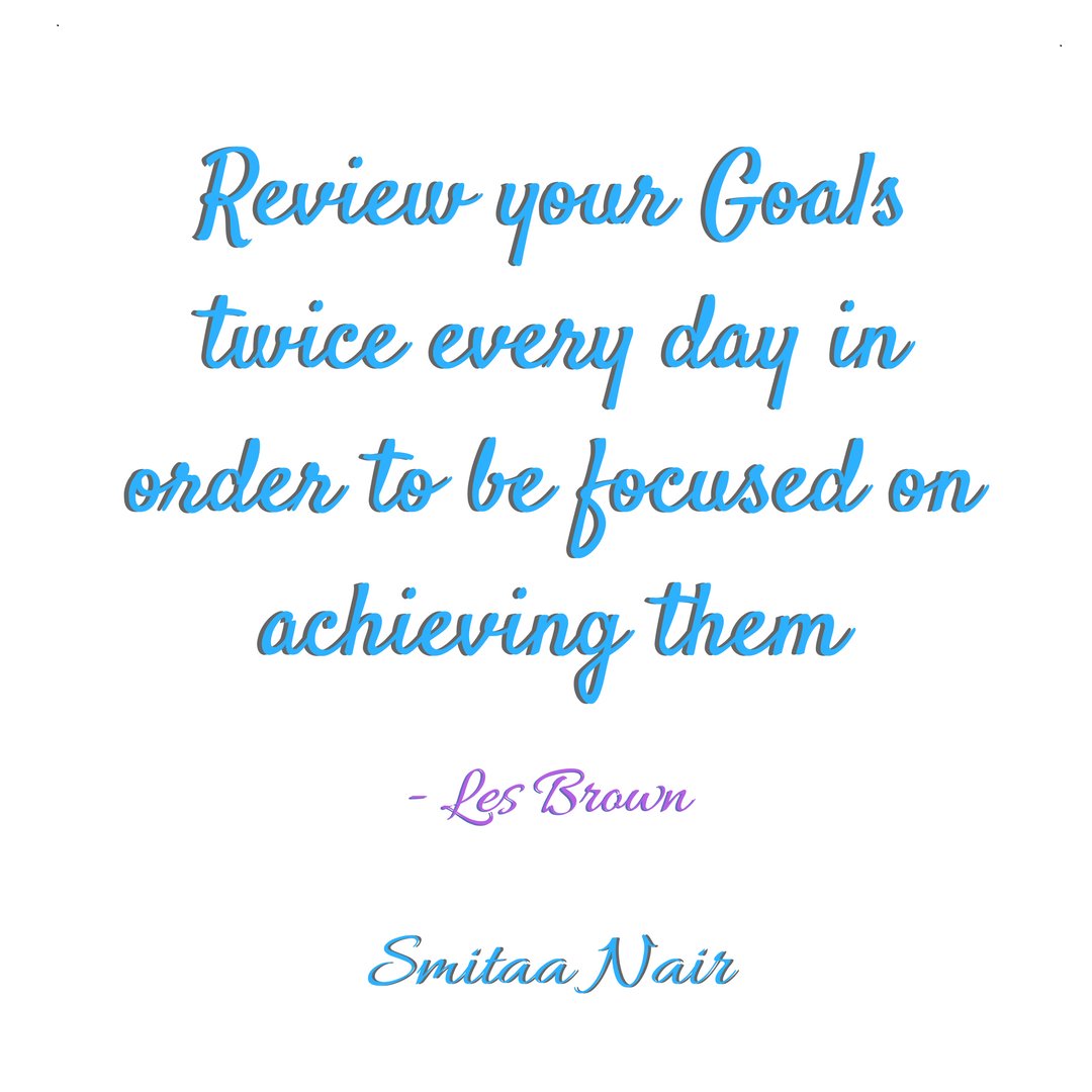 coachsmitaa's tweet photo. Staying focused on the #Goal is the key to achieving it.#SmitaaNair #MotivationalSpeaker #Goals #Change #Breakthroughexpert #NoMoreExcuses https://t.co/EvZifQRM47