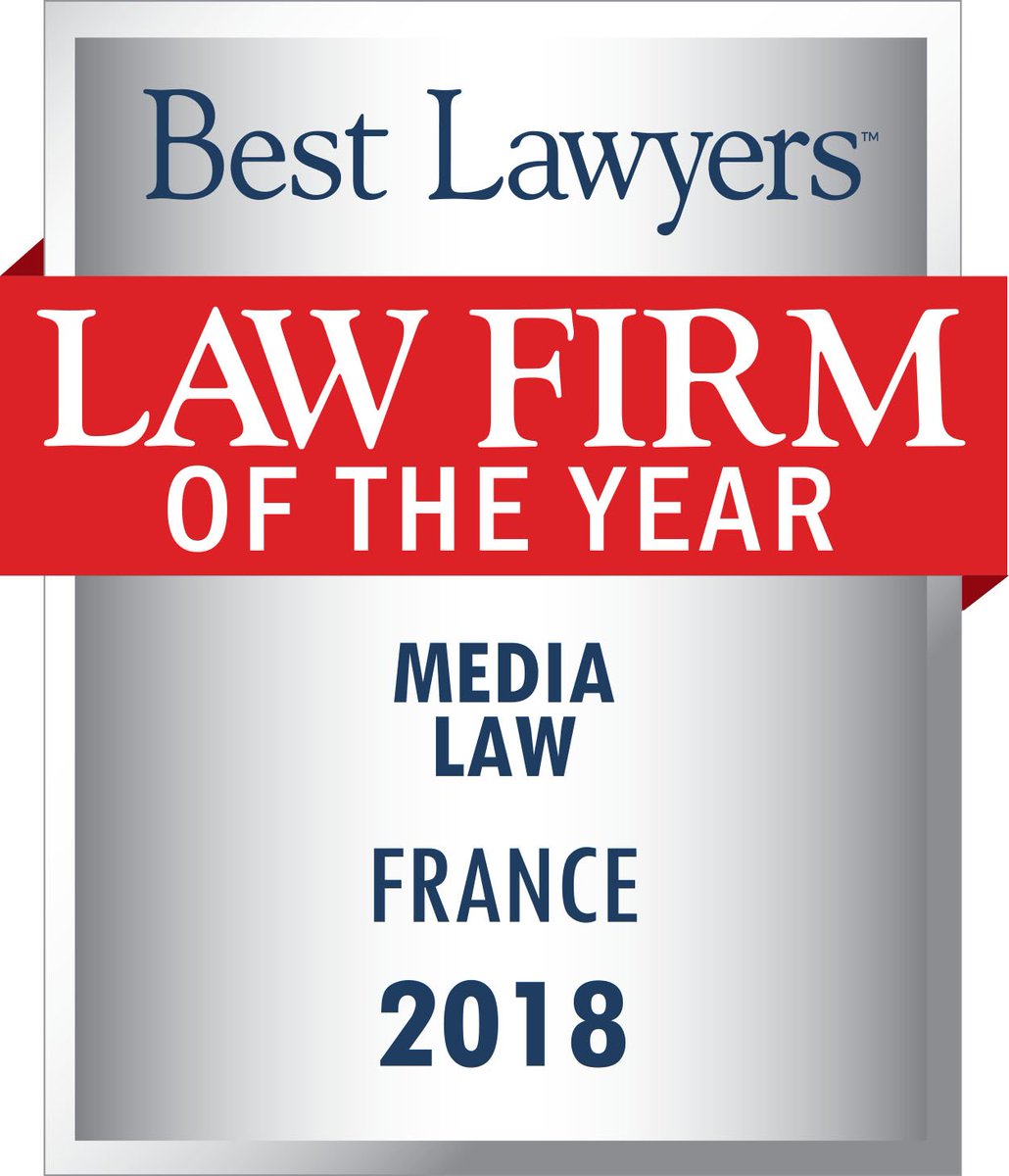 <a href="/TaylorWessingFR/">TaylorWessing France</a>  élu “Law Firm of the year” dans la catégorie “#MediaLaw” du classement <a href="/BestLawyers/">Best Lawyers</a> 2018 bit.ly/2r58gVI #avocats