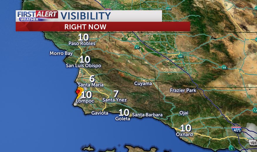 Visibility currently down in a few spots. Will we have another foggy commute? I have details at 5 AM on @KEYTNC3 &amp; 7 AM on @KKFXFox11 #cawx