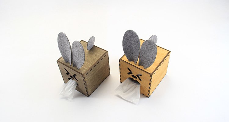 Tissue Box, Desk Accessory, and Rabbit... all in one! Get the DIY Tissue box at a discount on <a href="/BeyondtheRack/">Beyond the Rack</a> - beyondtherack.com/product/GEEGK1…