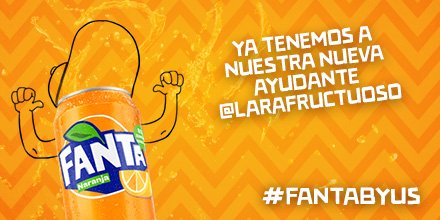 Fanta_Esp's tweet photo. Ya tenemos ganadora del challenge de distribución. ¡Felicidades! #FantaByUs https://t.co/yYos9wFV5w