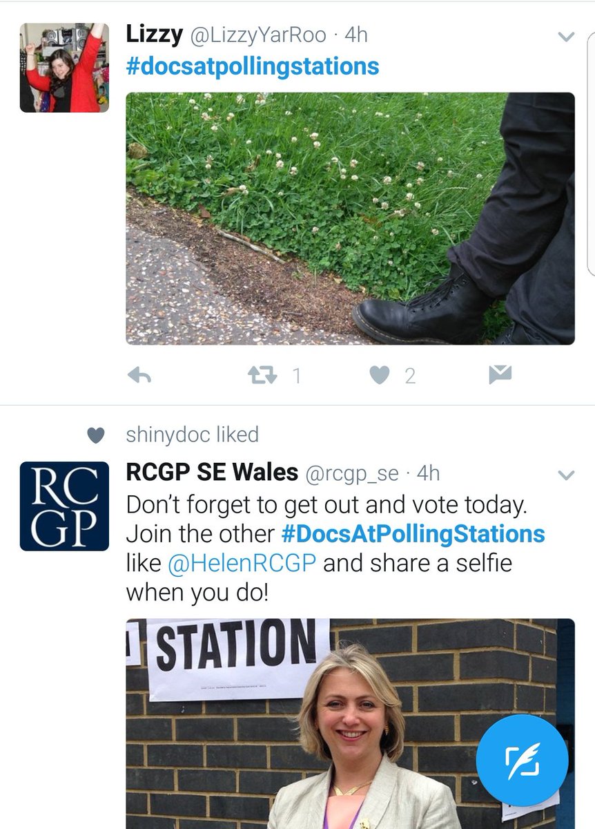 DrHFRyan's tweet photo. #Docsatpollingstations is a truly surreal mix of Doc Marten wearers and General Practitioners 😂 #GE2017 #TeamGP @rcgp https://t.co/jY6yebXtFx