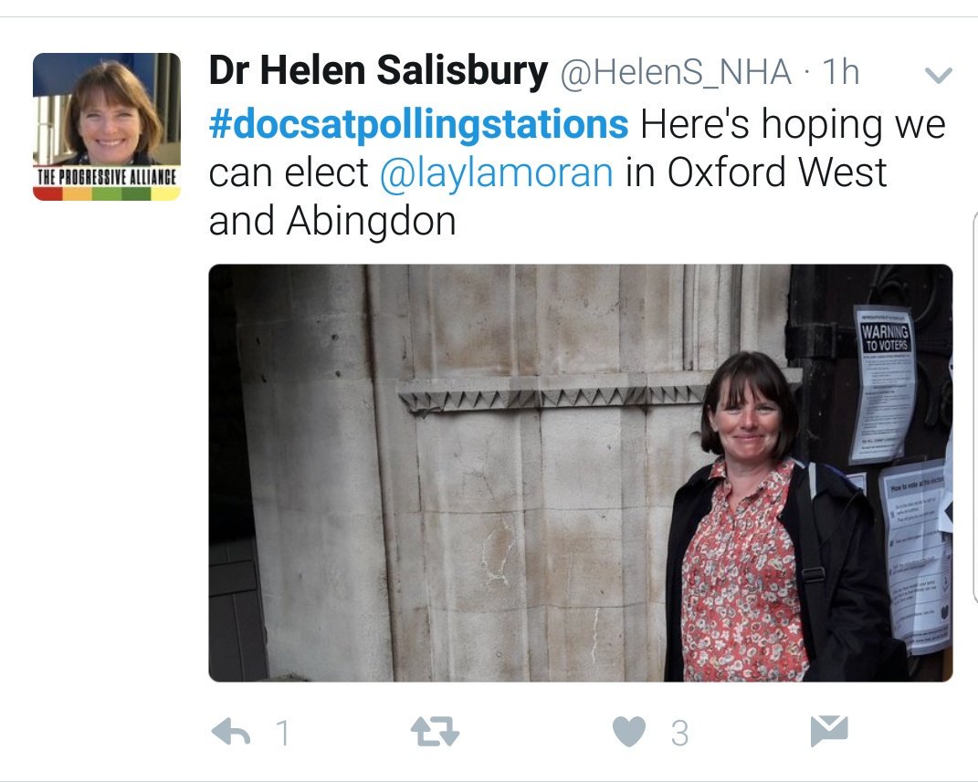 DrHFRyan's tweet photo. #Docsatpollingstations is a truly surreal mix of Doc Marten wearers and General Practitioners 😂 #GE2017 #TeamGP @rcgp https://t.co/jY6yebXtFx