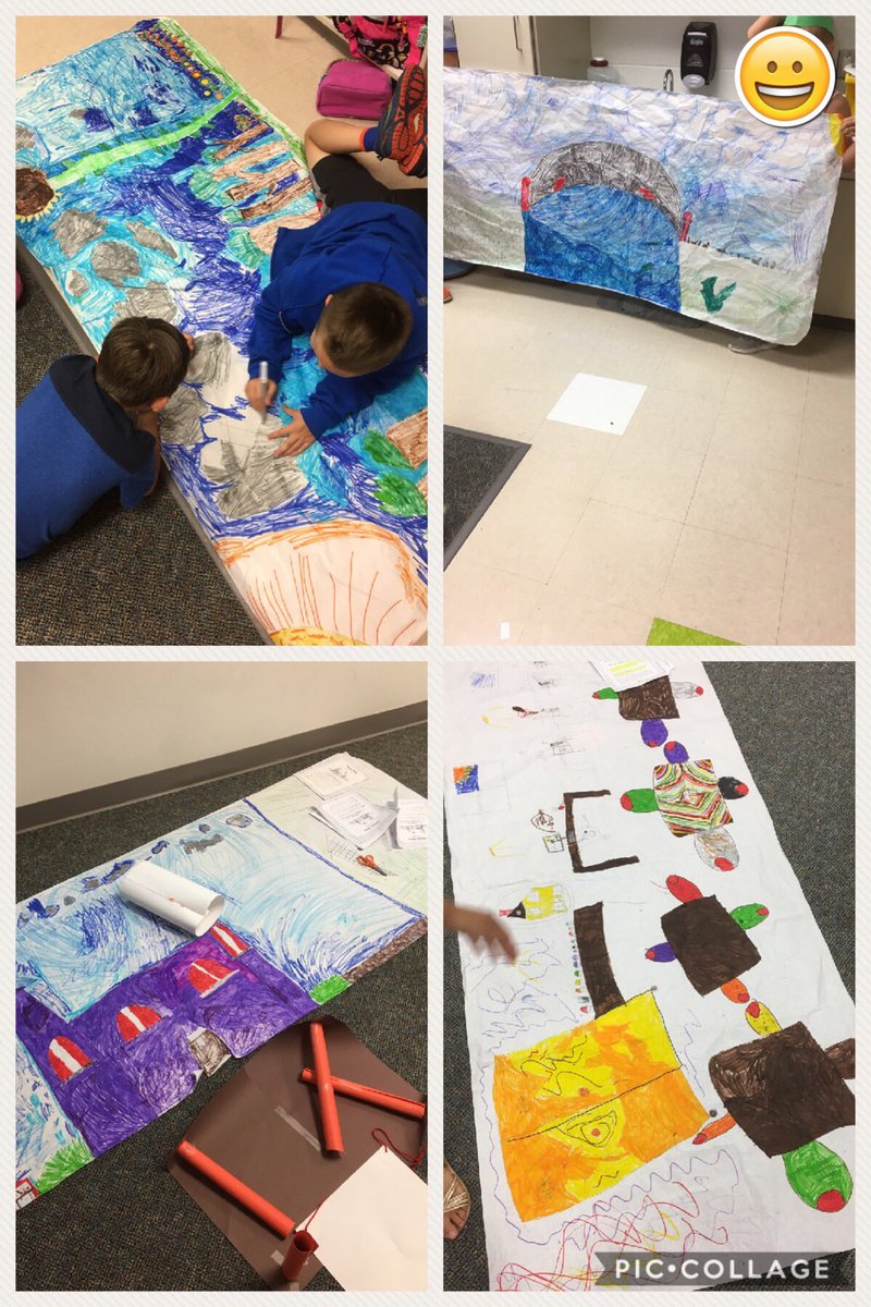 MrsM_Ward's tweet photo. Almost finished with our scenery for our #ReadersTheaters @OakviewElem 2s will perform soon https://t.co/UCiugxp3zQ
