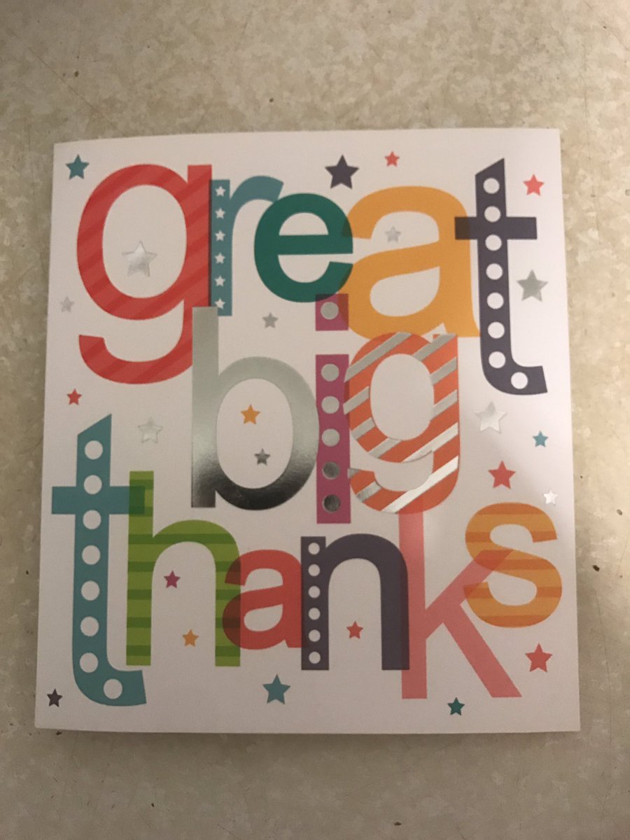 Nice thank you card form a big booking we had in on the 27th of May well done team Bridgewater @TTWI_Midlands <a href="/WeAreSUGM/">WeAreSUGM</a> <a href="/StaplesClaire/">claire staples</a>
