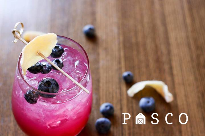 Get your drink on! Our Blueberry Ginger Fizz, infused with our house-blueberry vodka, is only $5 on Fridays.