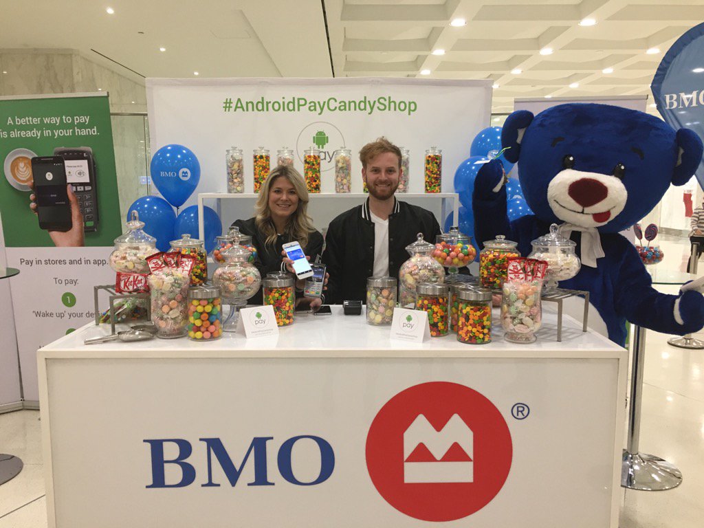 nardine_flaro's tweet photo. Android pay @bmo #FCP #BMO200 #AndroidPayCandyShop #proudtoworkatBMO https://t.co/R97mUpcGrj