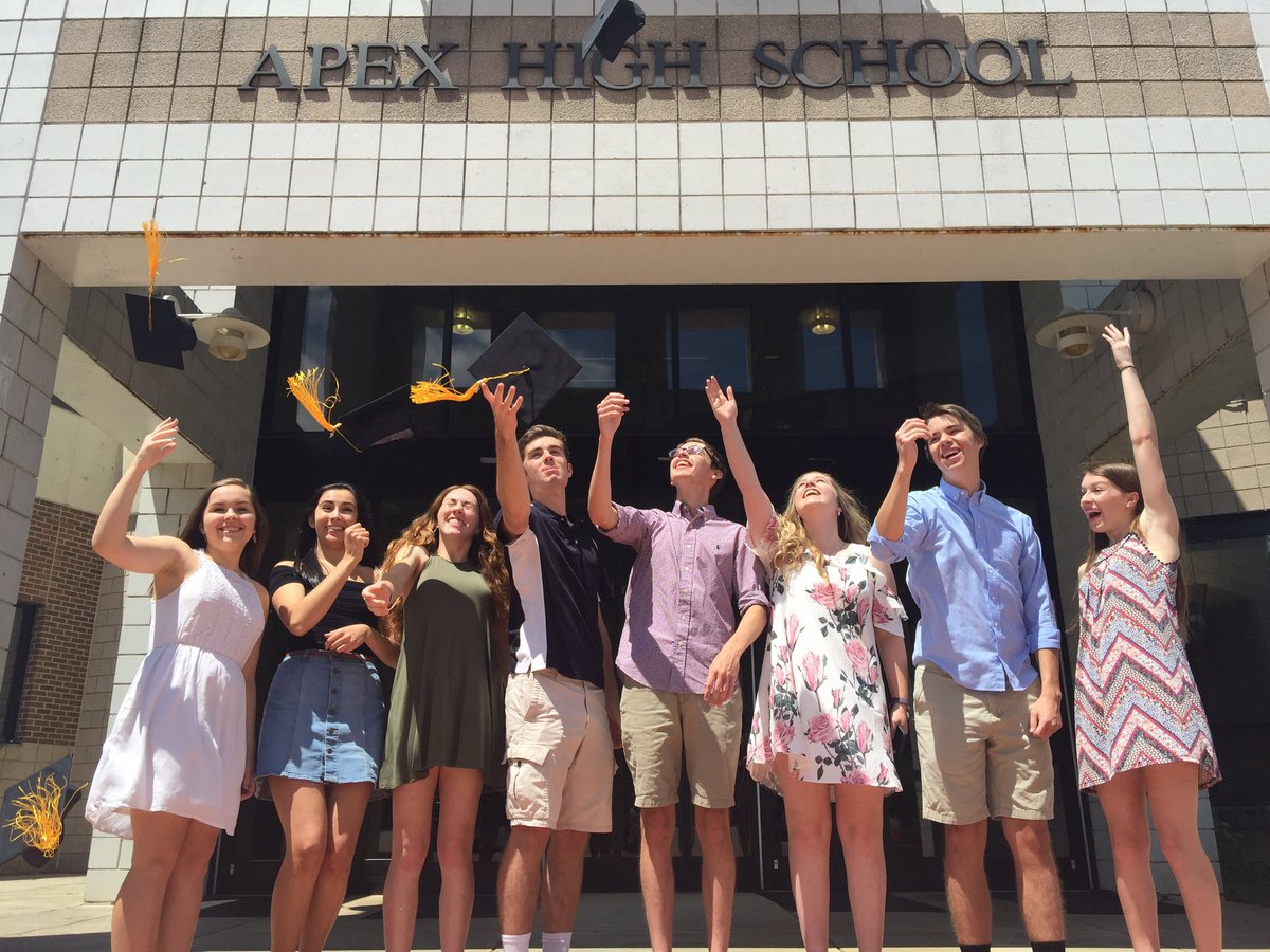 🎓 Hats off to the <a href="/ApexHS2017/">ApexHS Class of 2017</a> - we are proud of you! 💛🖤🐱