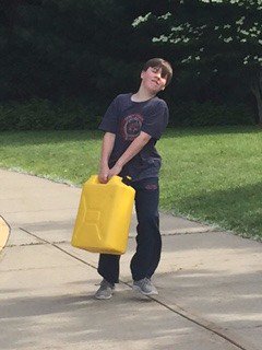 KELLERMSPRIDE's tweet photo. Students carrying a 40 pound water jugs to experience the burden that children in third world countries have every day. https://t.co/EV7vgE3fkF