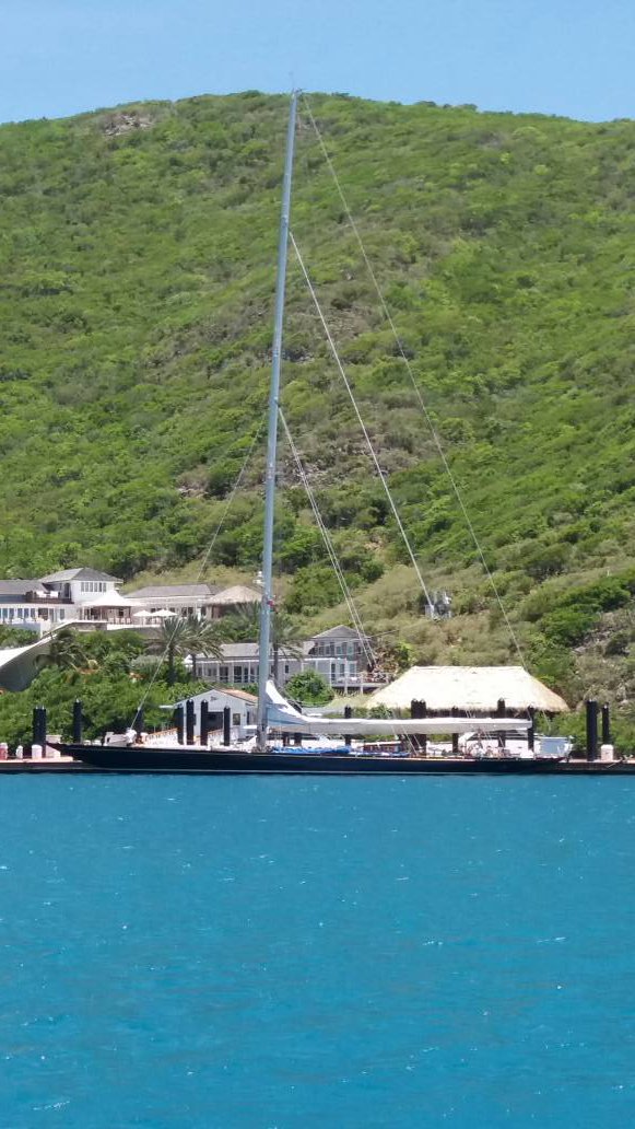 yachtcs's tweet photo. #Superyacht J #ShamrockV glistening on the dock YCCS BVI prior to setting sail for Bermuda for the #America'sCup #JClassRegatta https://t.co/0Y5BX4eoJQ