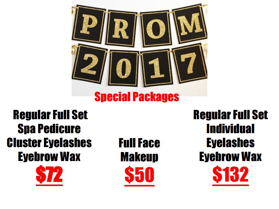 alohanailsspa's tweet image. Don't forget to pamper yourself before prom! Our prom packages are still available, call and book your appointment today !