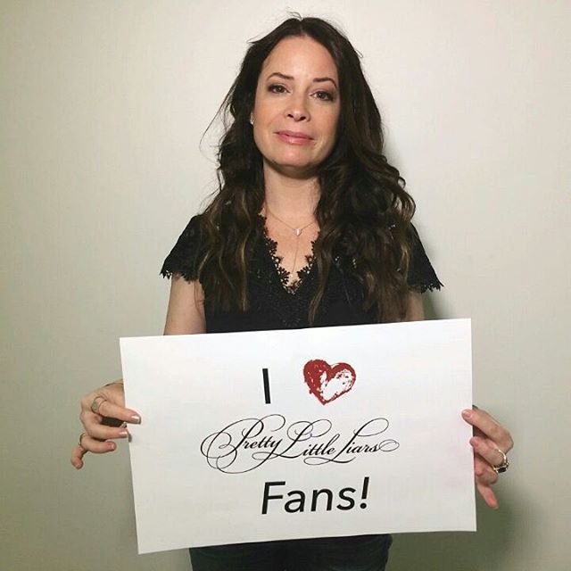 HMC241114's tweet image. Holly even tho #pll is ending
we all know that you'll always love the PLL fans
and thank you for #7YearsOfPLL 
being in the pilot
#PLLAS ❤️😘