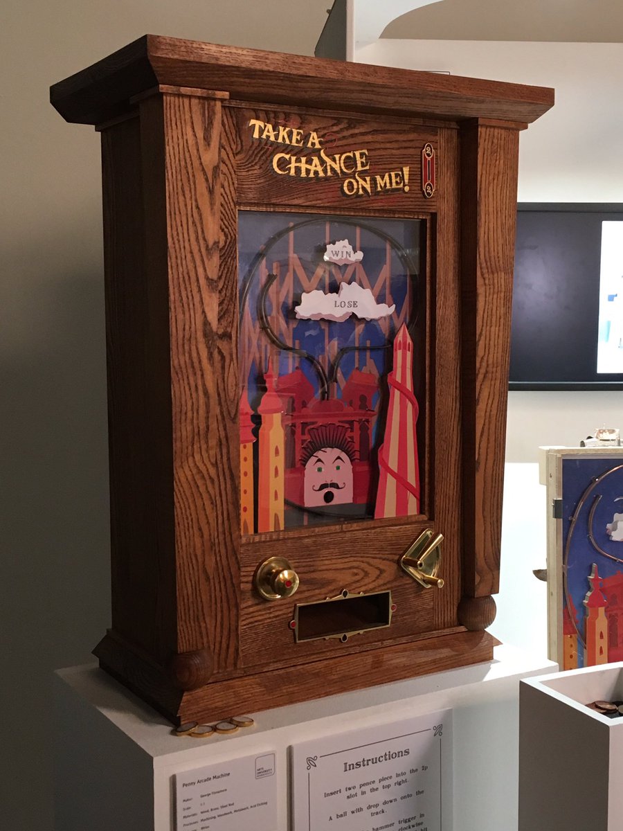 4Dmodelshop's tweet photo. We tried the Penny arcade machine made by George Finnamore!! #newbladesshop @holbornstudios https://t.co/7jT7nXOQXX