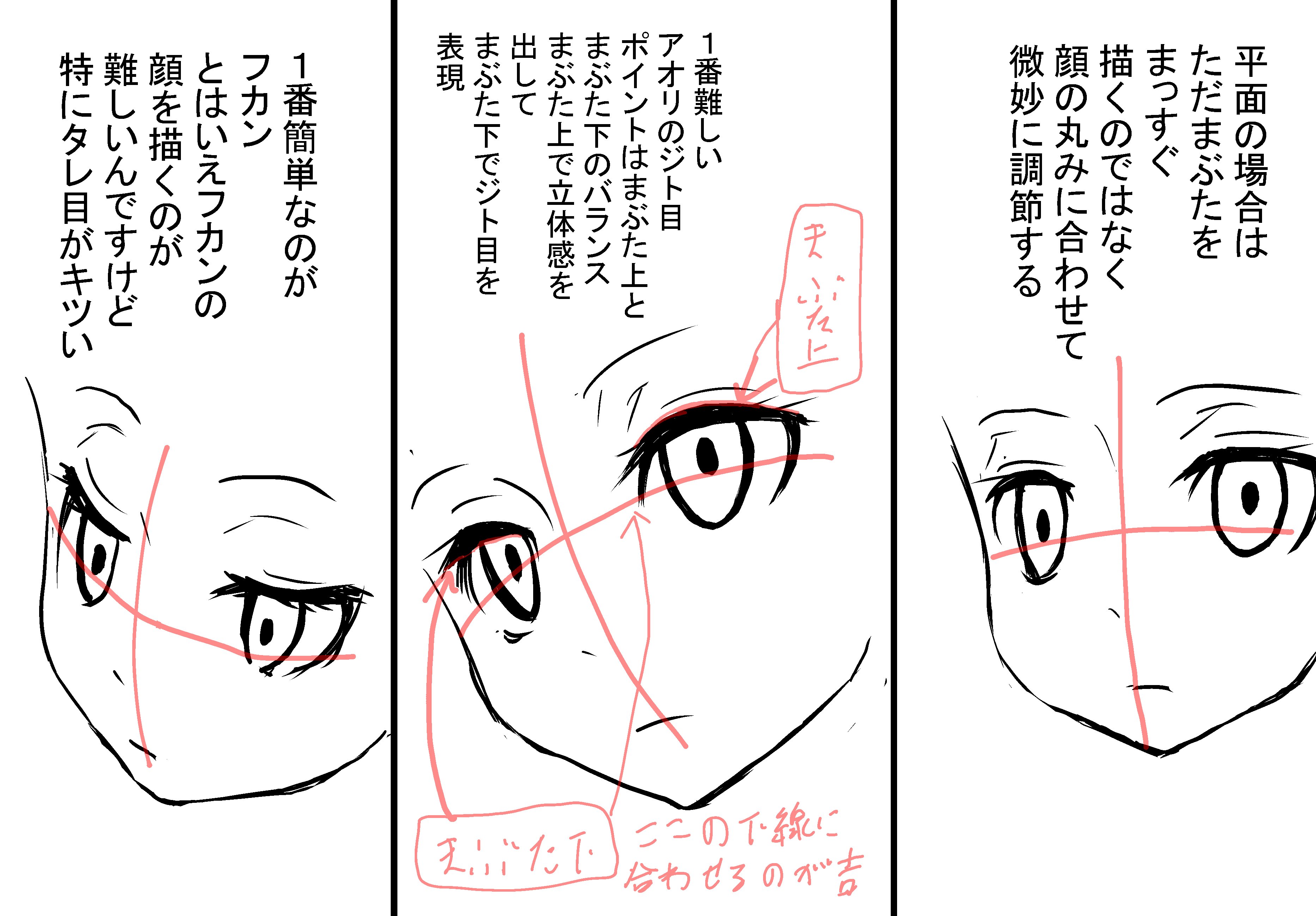 ナベツネ No Twitter みんな大好きジト目のクッソ簡単な描き方 棒描いて丸ではあまりにもかわいそう いろんな角度で描いてこそキャラが活きてきます 貴方の大事なジト目ッ子 貴方の世界で存分に動かしてあげて下さい 絵描きイラスト置き場 絵描き人 T Co