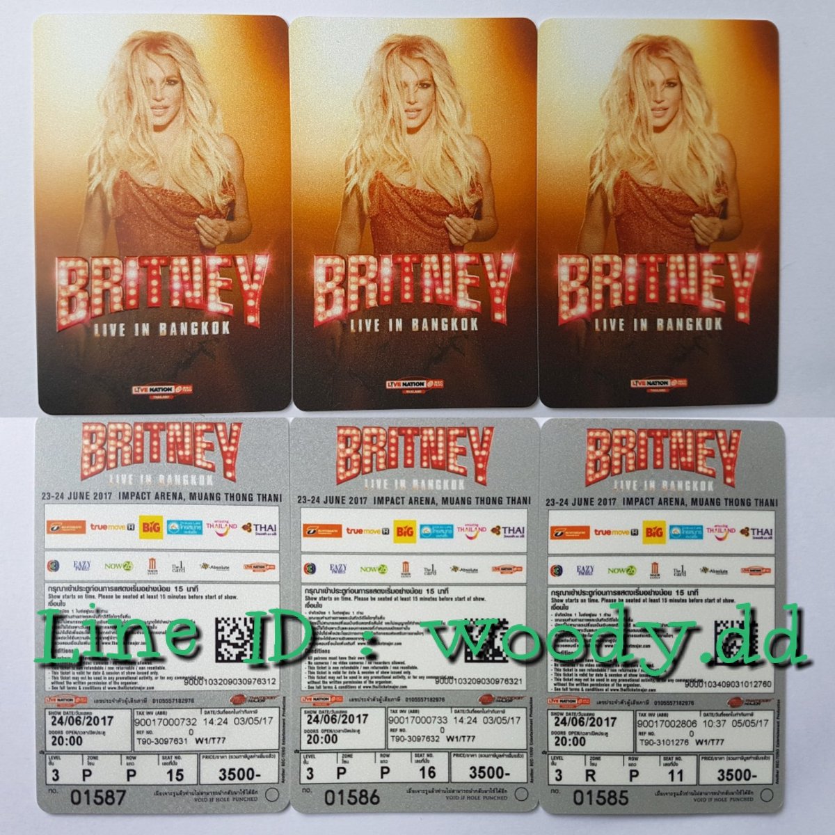 woodydd2's tweet photo. บัตร (3,500/8,000/12,000)
รอบ 24-06-17
#BritneySpearsLiveinBangkok #BritneyLiveinBangkok
#BritneySpearsBKK2017
สนใจติดต่อ Line ID: woody.dd https://t.co/DNv5rssBJ3