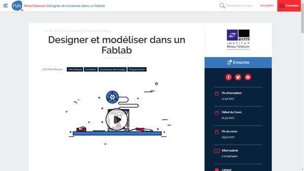 Machinerie's tweet photo. 2ème semaine du #MOOCFab "Designer et modéliser dans un #FabLab " ! Super initiation par @otanoshimini, on vous recommande :-) #Amiens https://t.co/ymTbIPskXq