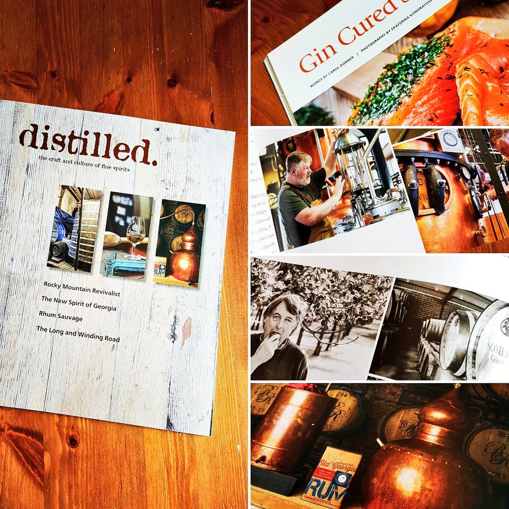 Great combination of interesting articles on different distilled spirits, recipes, books &amp; cocktails in latest distilled. magazine again!