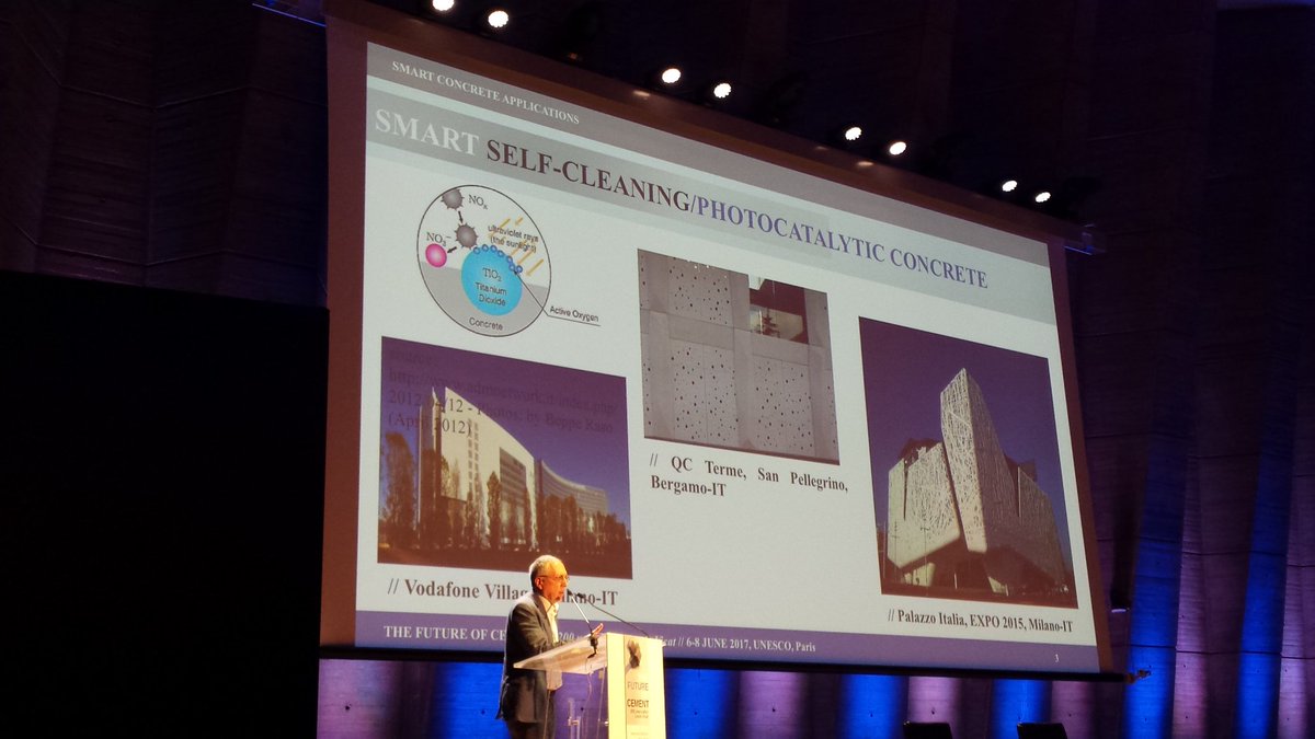 ClaudeLorea's tweet photo. My last tweet from #Cement2017 congratulations @Cement2017 team! Few pictures showing how #cement #concrete future looks like! #Smart! 200y! https://t.co/8bwTmB69QW