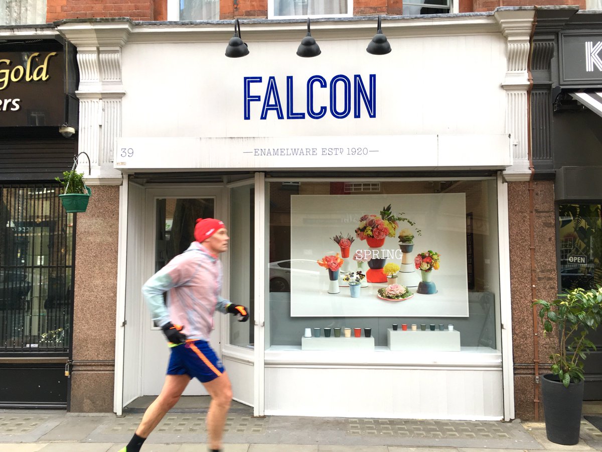 Falcon Enamelware showroom spring window in collaboration with <a href="/morsestudio/">Morse Studio</a> <a href="/falconenamel/">Falcon Enamelware</a>
