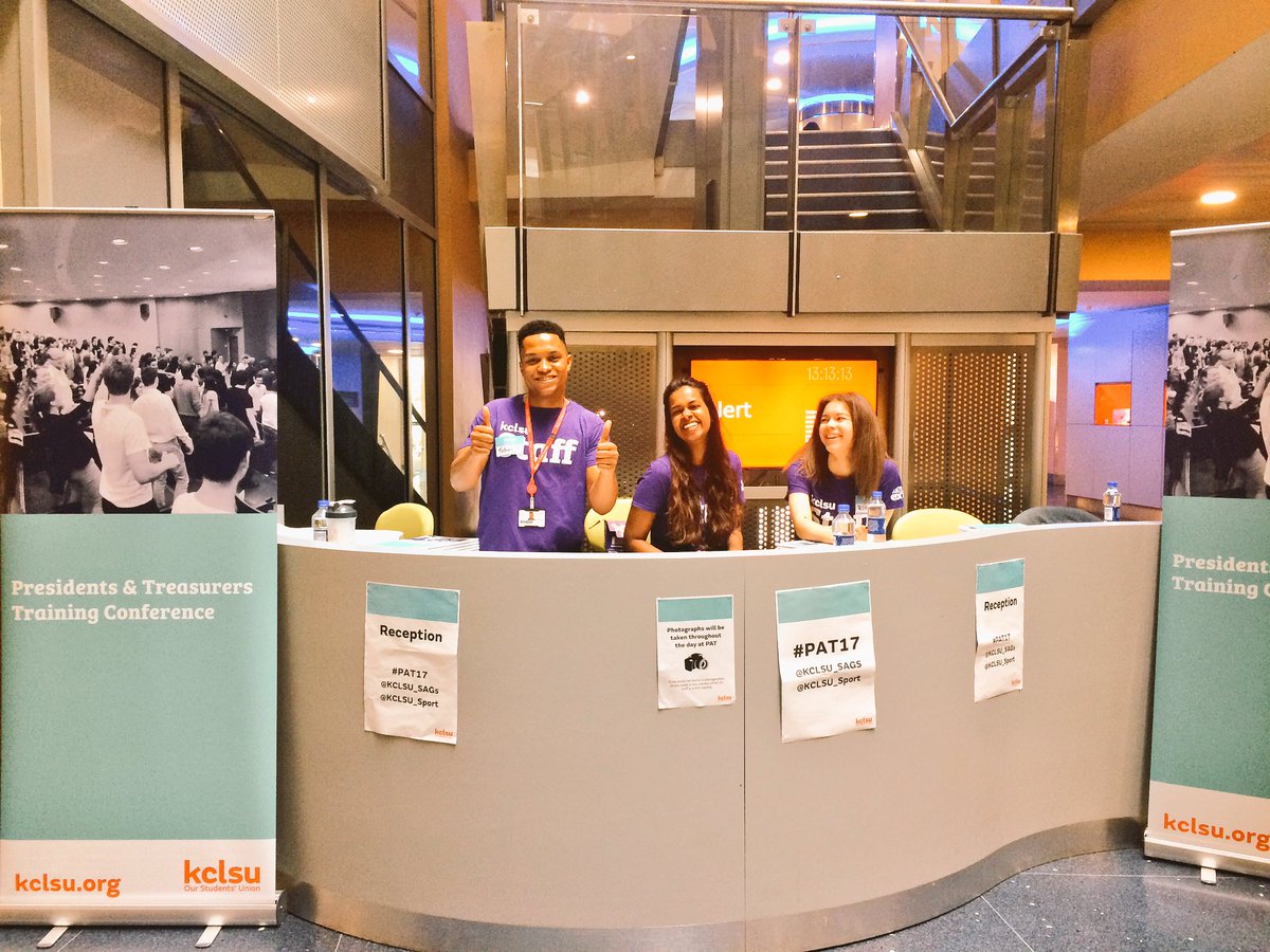 KCLSU_SAGs's tweet photo. Our fantastic #PAT17 marshalls are super excited to meet you today! @kclsu @KCLSU_Sport https://t.co/NE6Um1wdM5