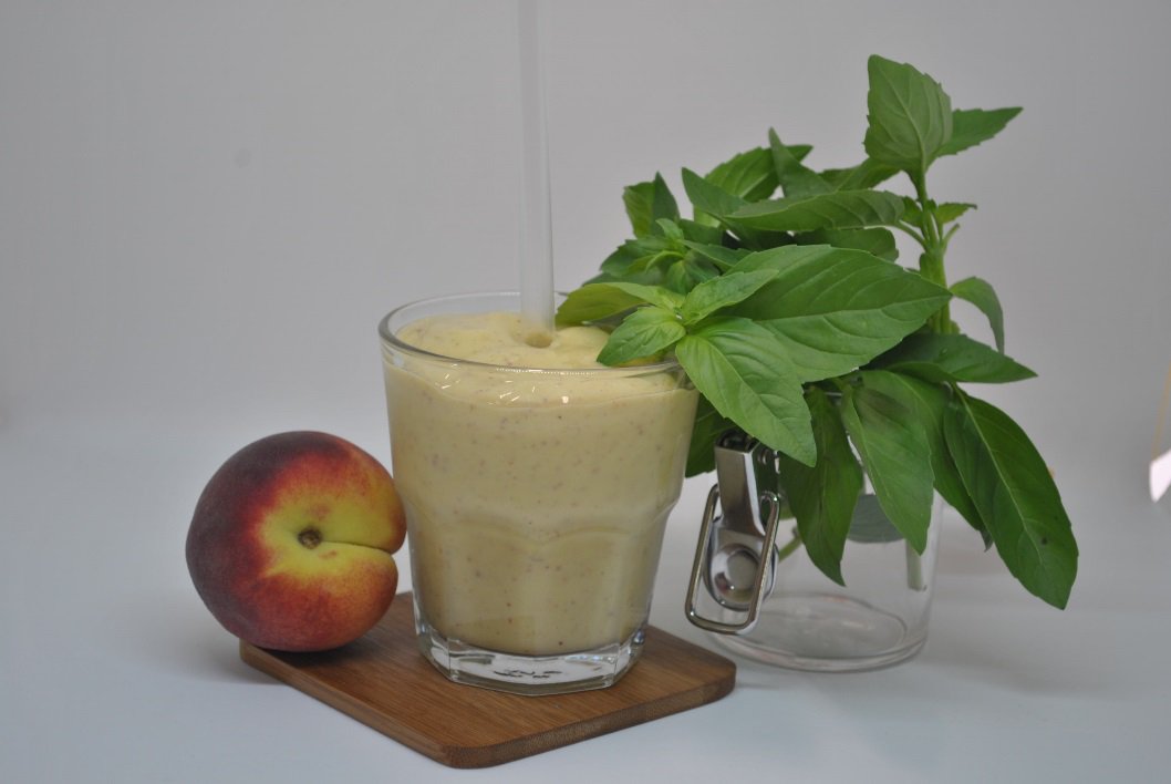 Coolicious's tweet photo. Our smoothie of the month for June is the perfect summer combo of Peach &amp; Basil. Simply add apple juice, peach, basil and Coolicious Froyo! https://t.co/ldhFB6mQdl