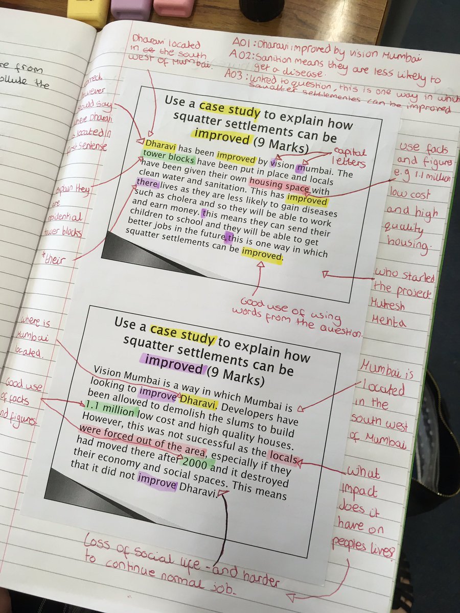 SWCHSGeography's tweet image. Our Yr9 being very critical about exam answers today! No full marks awarded but improvements made 🖋✔️#assessmentobjectives