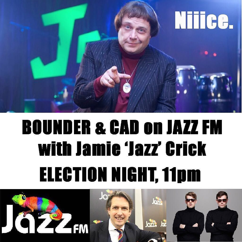 BounderCad's tweet photo. B&amp;C on #JazzFM 11pm TONIGHT #toohotforbbc #butonbbctomorrow #coolchameleons #fastshow #jazzclub #jamiecrick #gener… https://t.co/YTtlnnEfVW https://t.co/5KViqbQevl