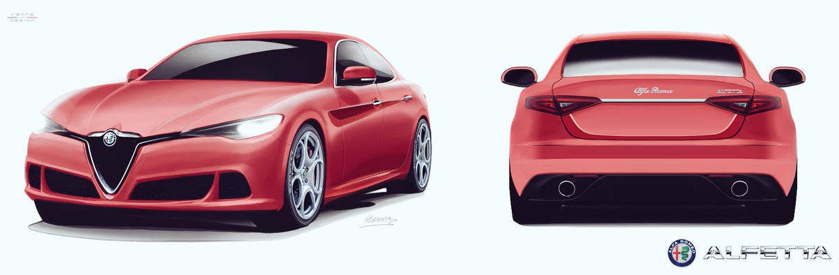 Mark15_ITA's tweet photo. After a year-long work,here's the final version of the #Alfetta (2018),#Quadrifoglio and standard as well!#RennaDesign #AlfaRomeo #VirusAlfa https://t.co/gAHDogKlnf