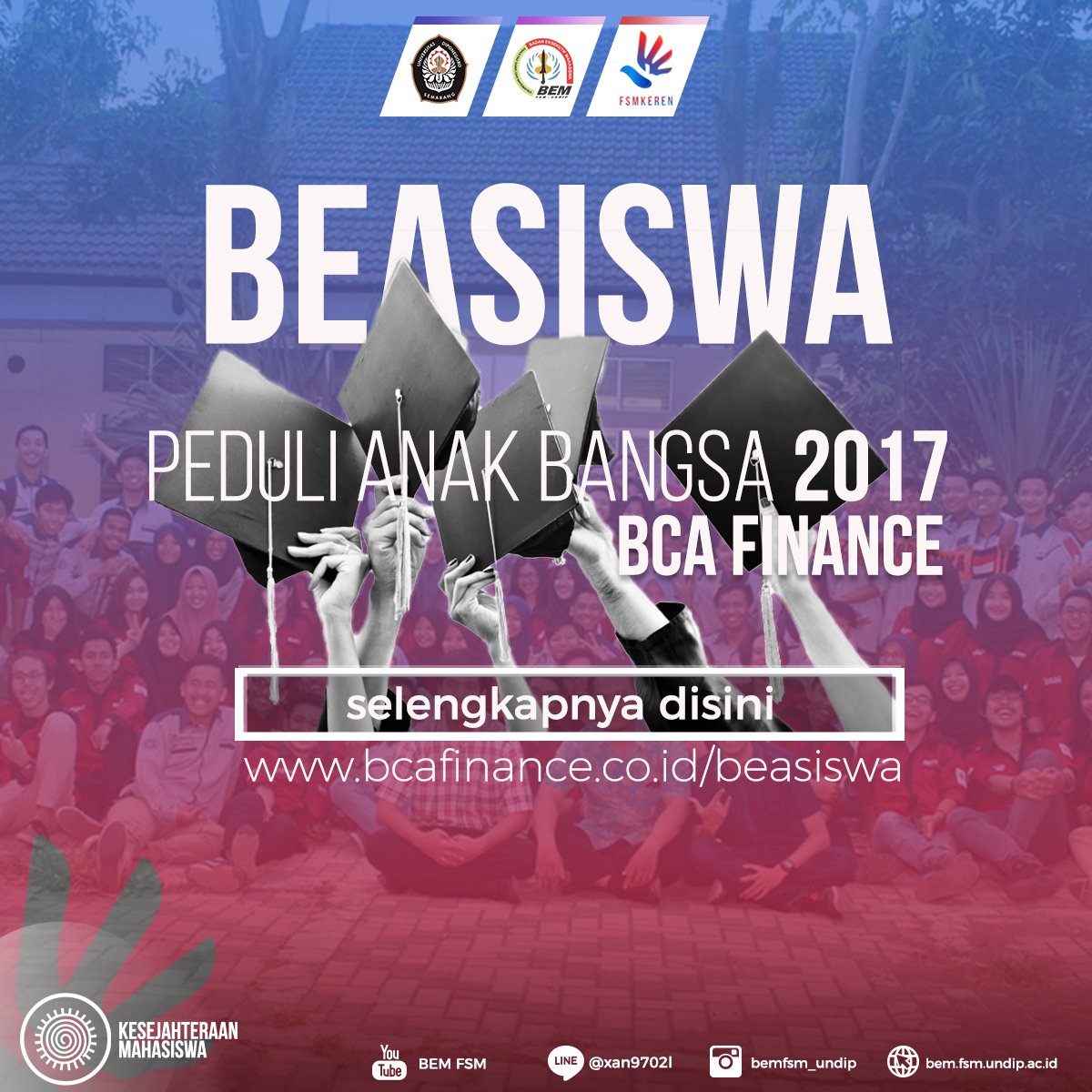[INFO BEASISWA]

BEASISWA PEDULI ANAK BANGSA 2017 : BCA FINANCE